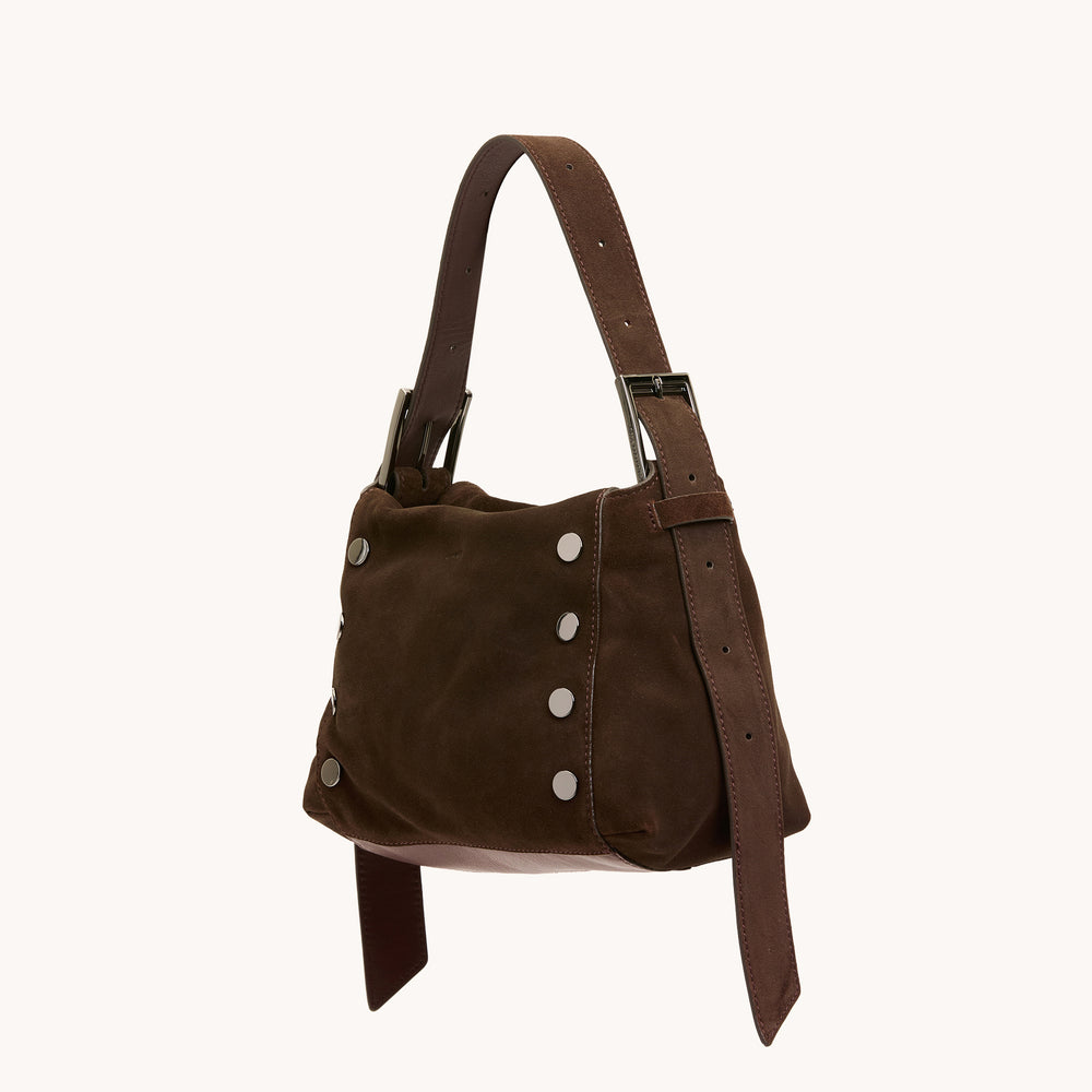 Hammitt | Women's Bryant Med - Belted Suede / Gunmetal