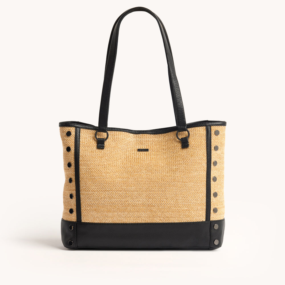 Hammitt | Women's Andersen Revival Lrg - Chaparral Raffia / Gunmetal