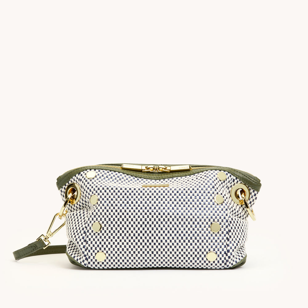 Hammitt | Women's Daniel Crossbody Clutch - Meadow Weave / Gold