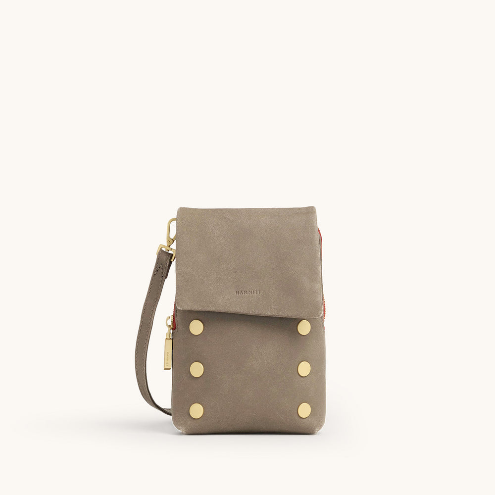 Hammitt | Women's Vip Mobile - Pewter / Brushed Gold Red Zip