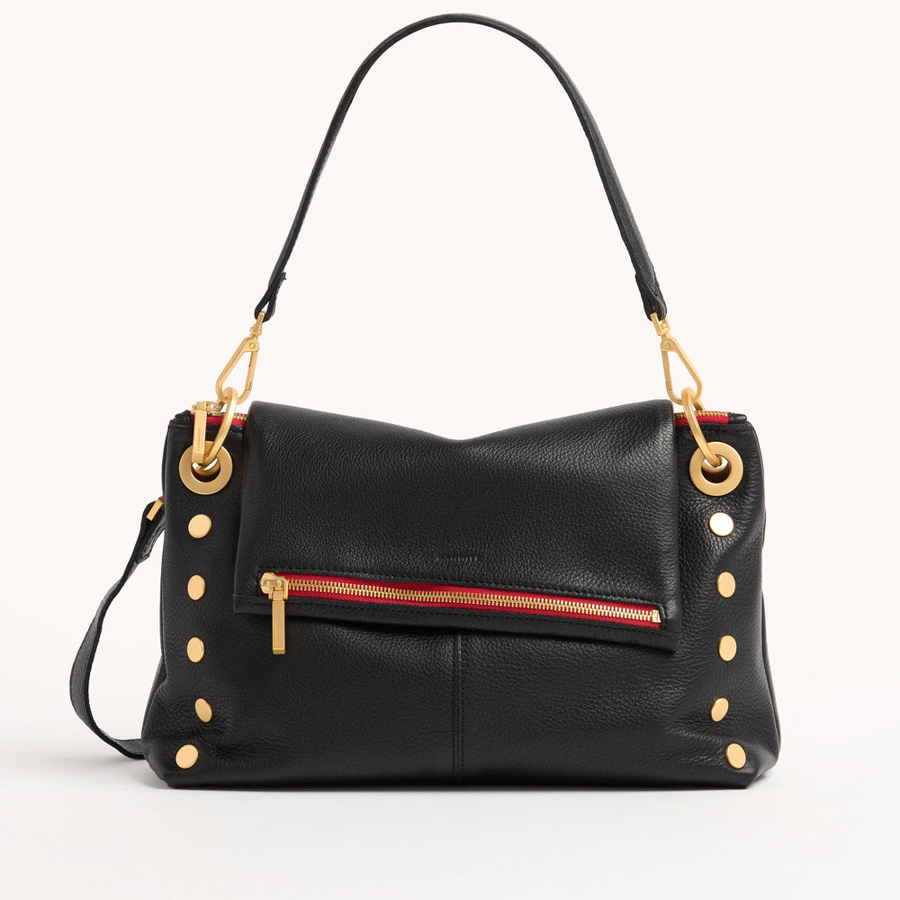 Hammitt | Women's Vip Grand - Black / Brushed Gold Red Zip