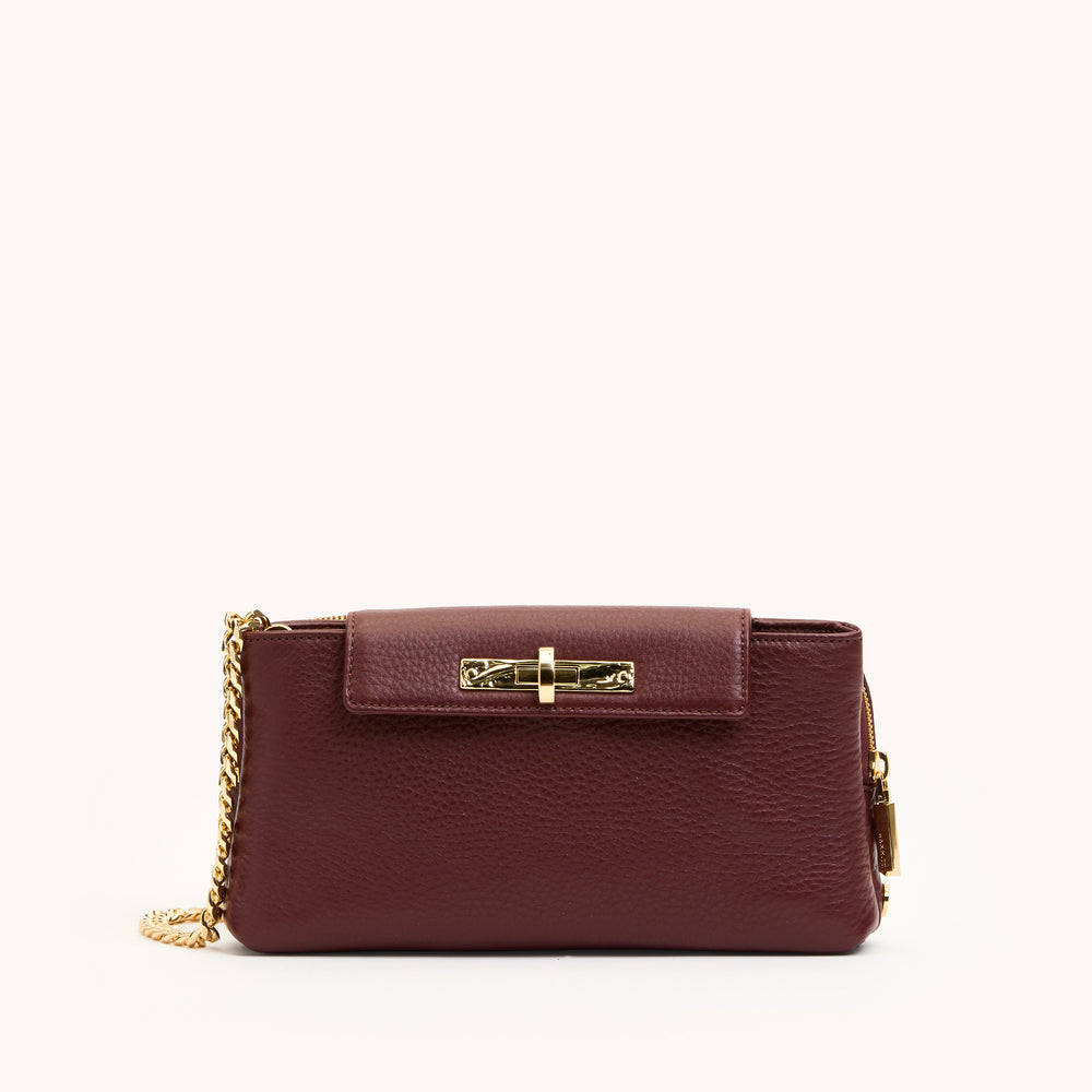 Hammitt | Women's Charlotte Sml - Cherrywood Pebble / Gold