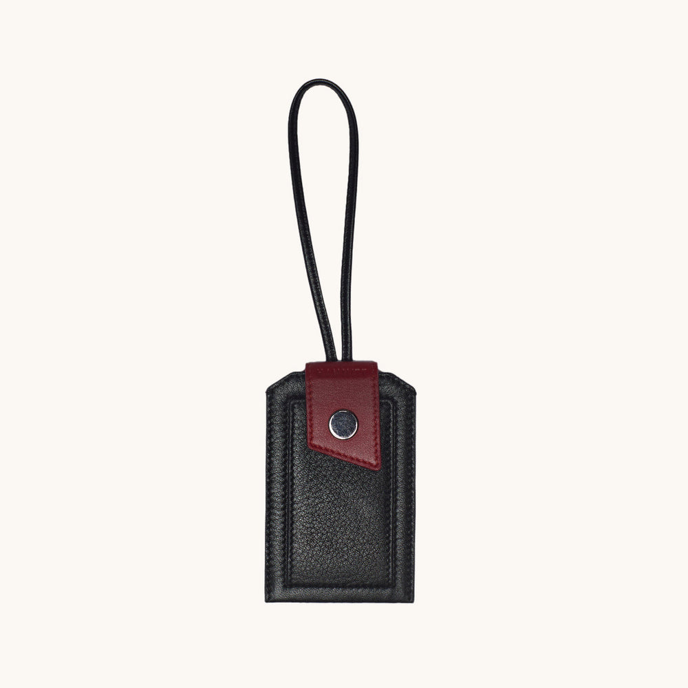 Hammitt | Women's Larkspur Luggage Tag - Black / Gunmetal Hammitt | Women's Larkspur Luggage Tag - Black / Gunmetal