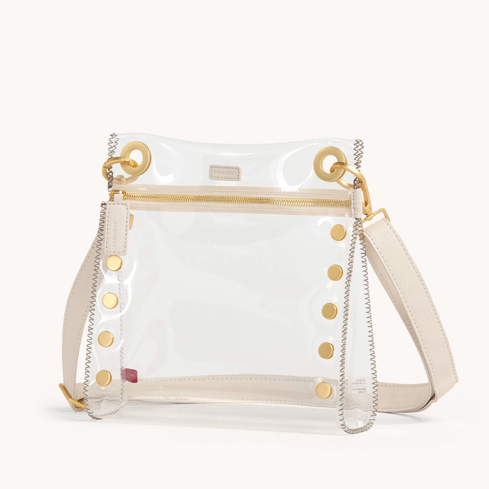 Hammitt | Women's Tony Med - Clear Calla Lily White / Brushed Gold
