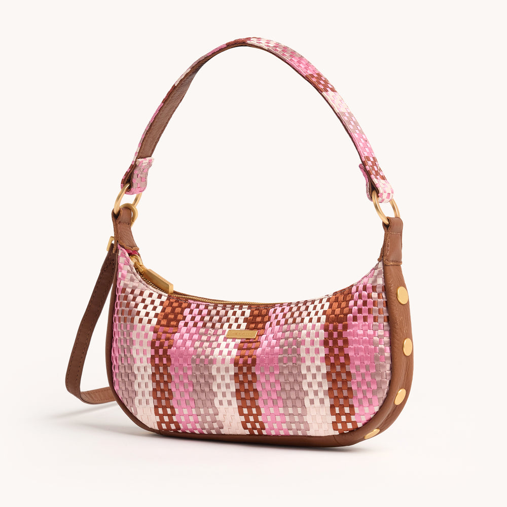 Hammitt | Women's Becker Sml - Ribbon Weave / Brushed Gold