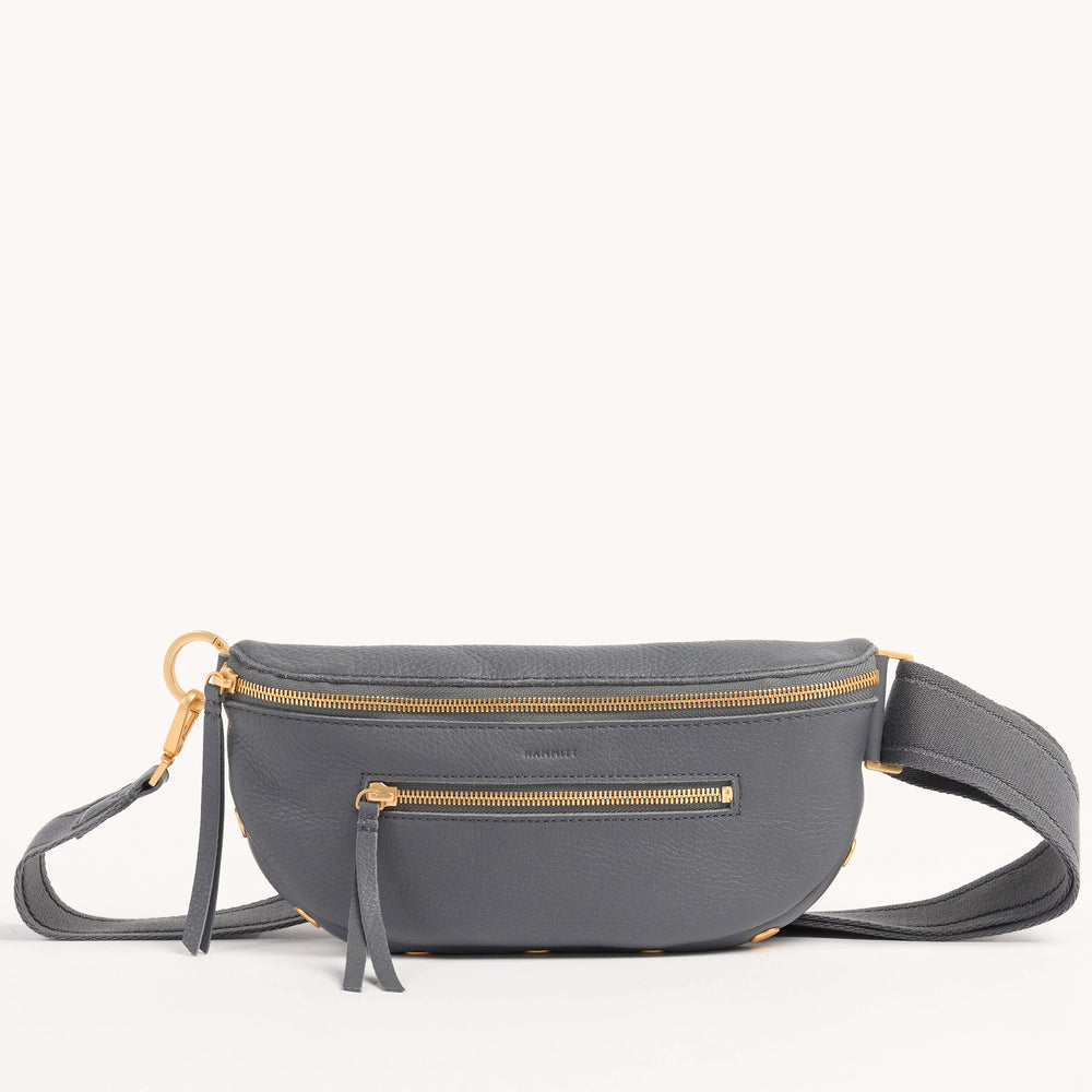 Hammitt | Women's Charles Crossbody Med - Sonnet Grey / Brushed Gold