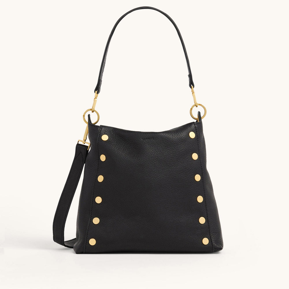 Hammitt | Women's Bryant Lrg - Black / Brushed Gold Red Zip