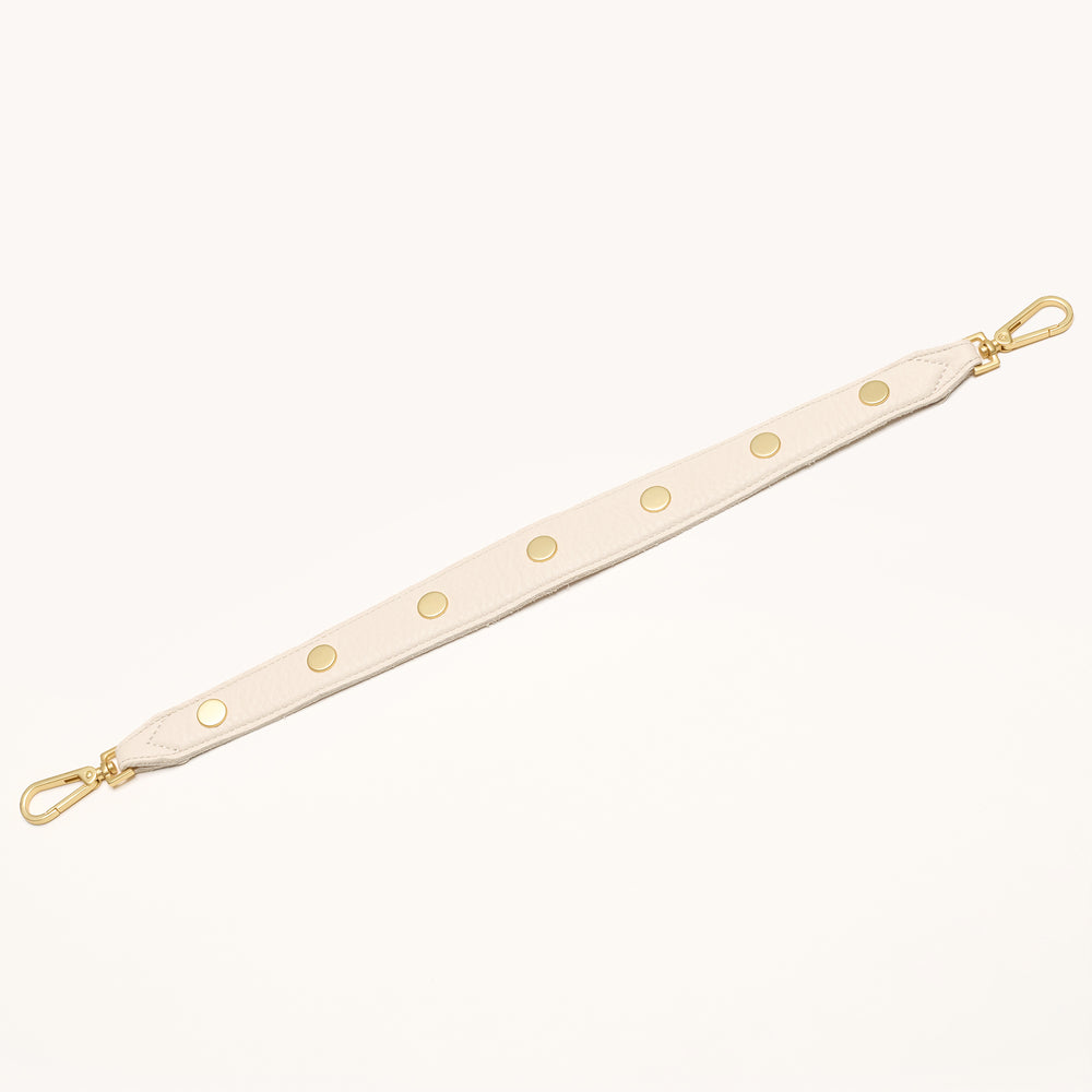 Hammitt | Women's Riveted Shoulder Strap - Calla Lily White / Brushed Gold
