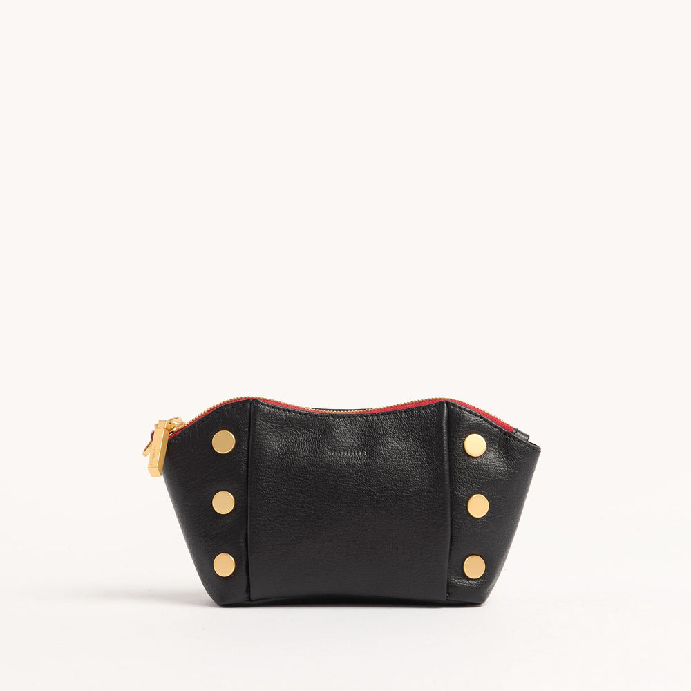 Hammitt | Women's Paul Pocket - Black Press / Brushed Gold Red Zip