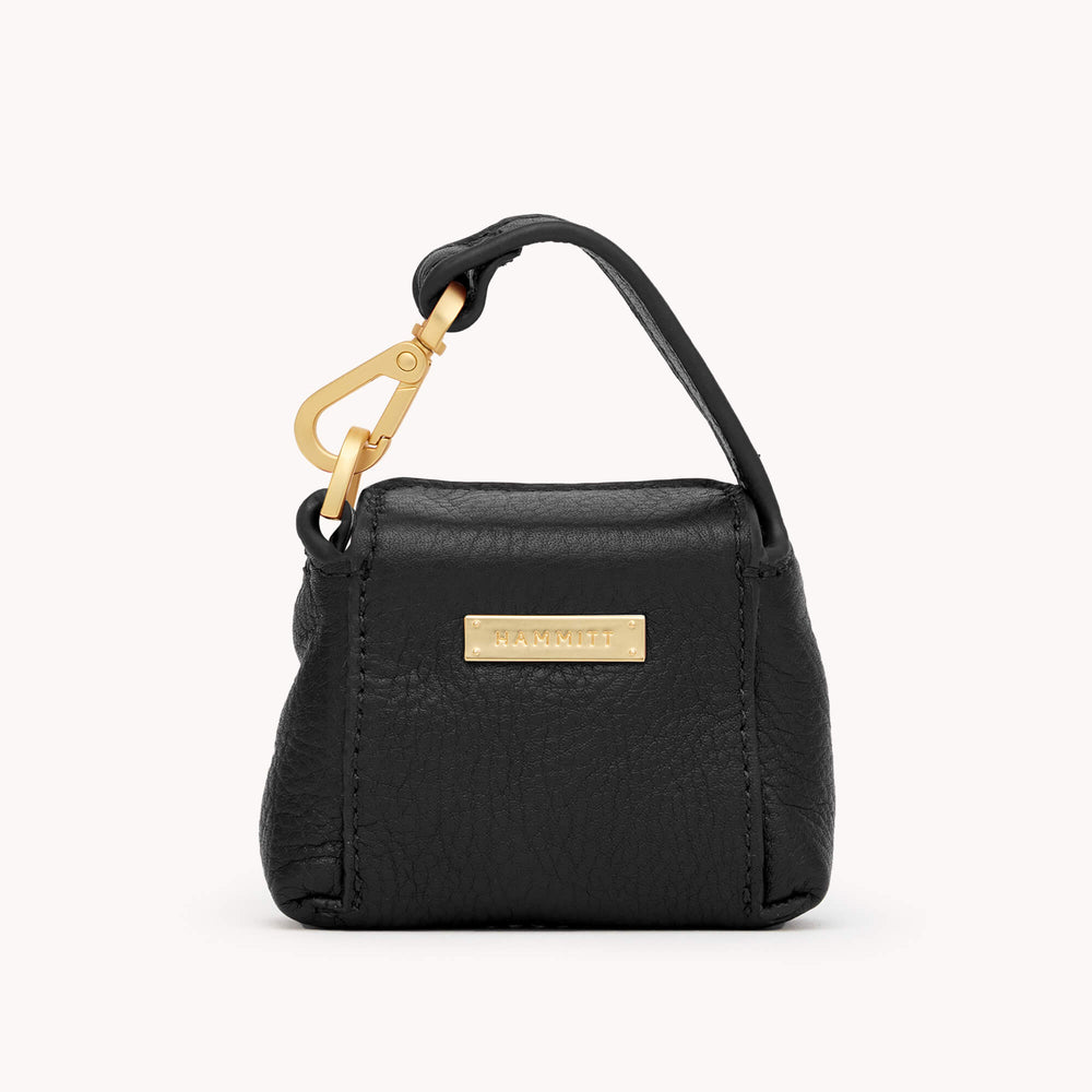 Hammitt | Women's Mini B Charm - Black / Brushed Gold