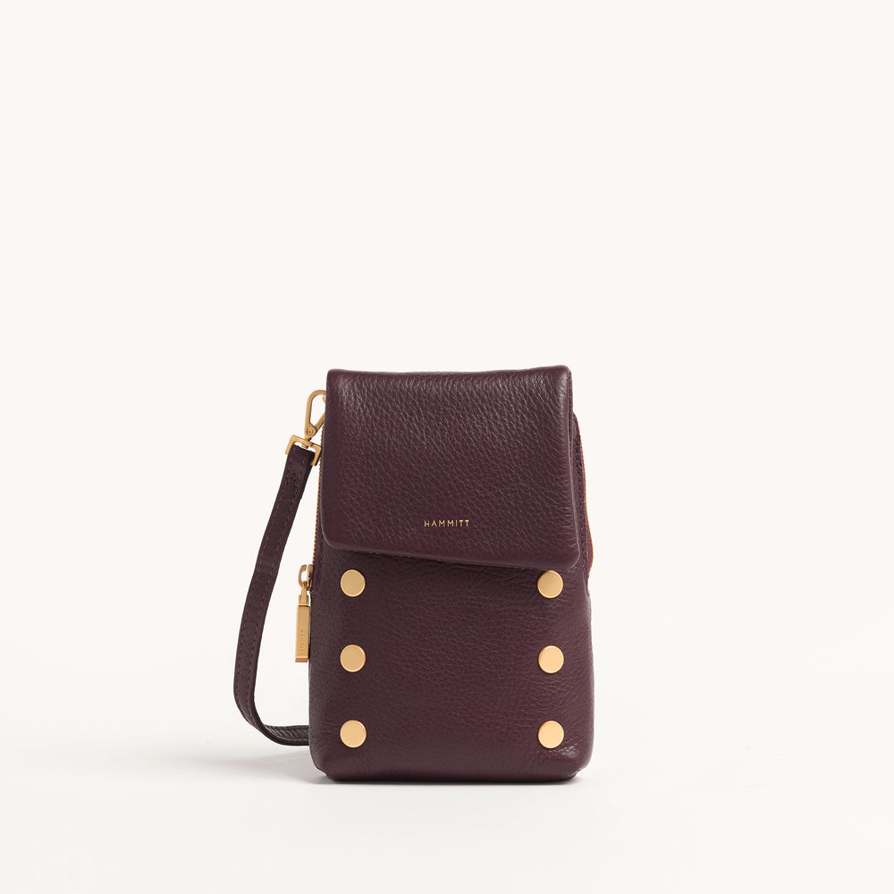 Hammitt | Women's Vip Mobile - Cabernet Pebble / Brushed Gold