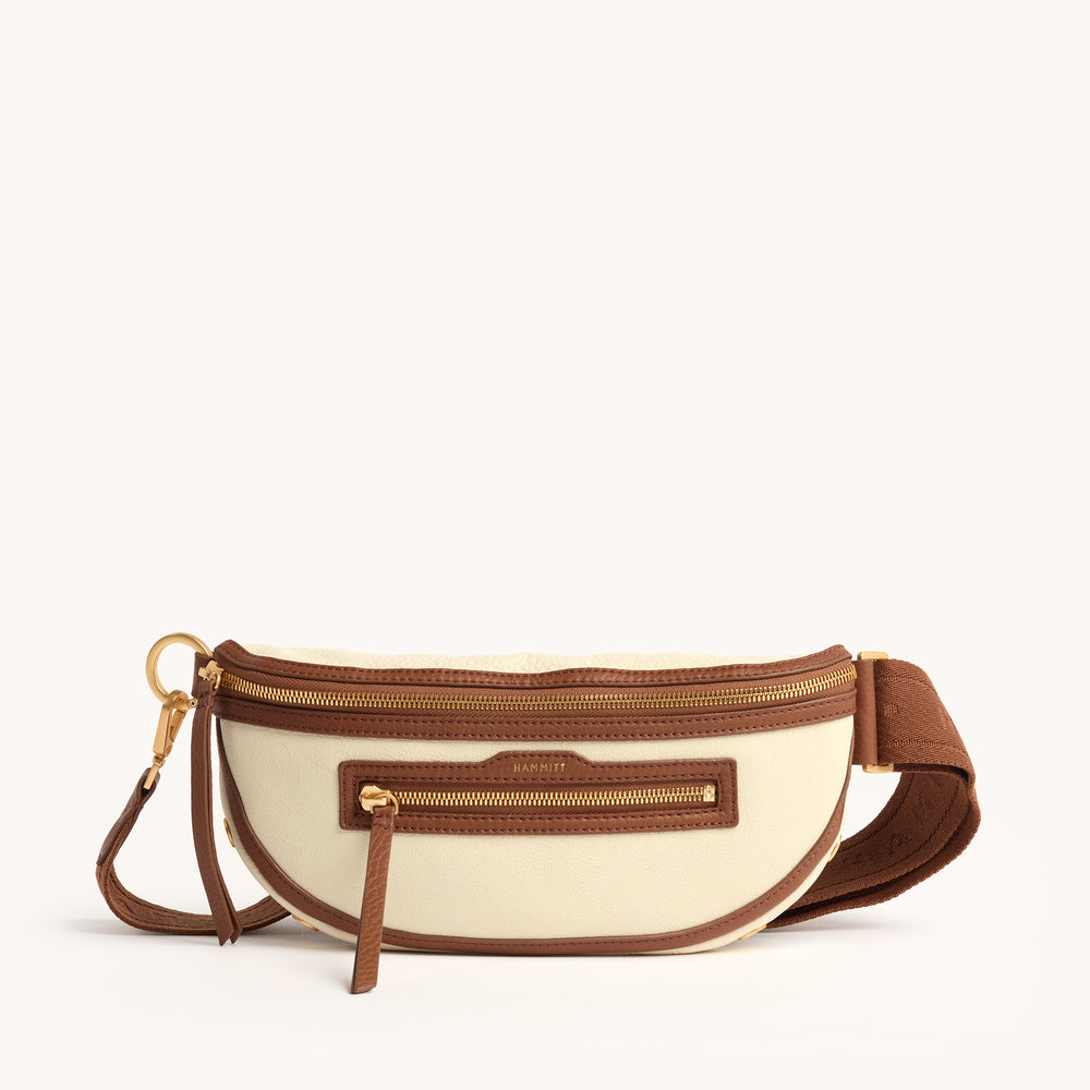 Hammitt | Women's Charles Crossbody Med - Courtyard Cream / Brushed Gold