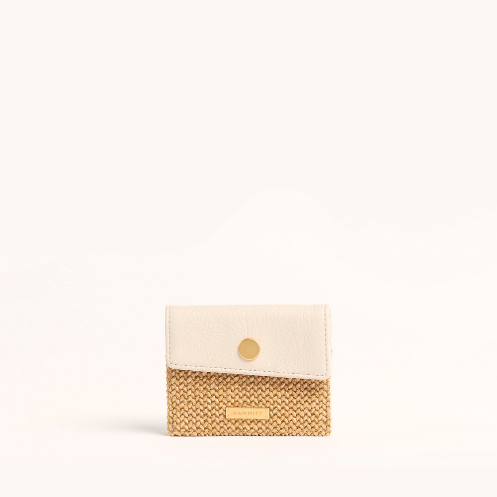 Hammitt | Women's Montana Pocket - Calla Lily White Raffia / Brushed Gold