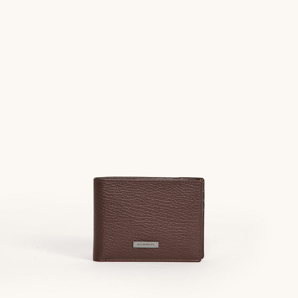 Hammitt | Women's Balboa Bifold - Bourbon / Gunmetal