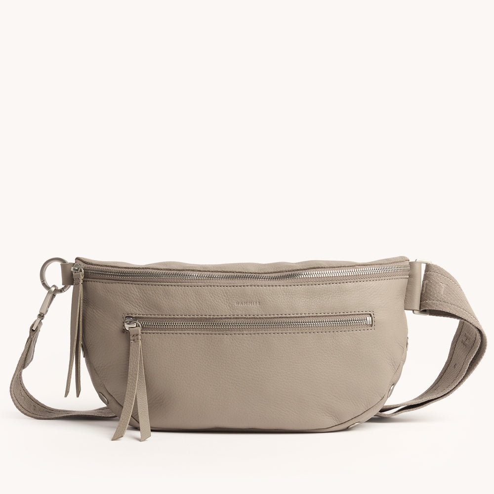 Hammitt | Women's Charles Crossbody Lrg - Pewter Pebble / Brushed Silver