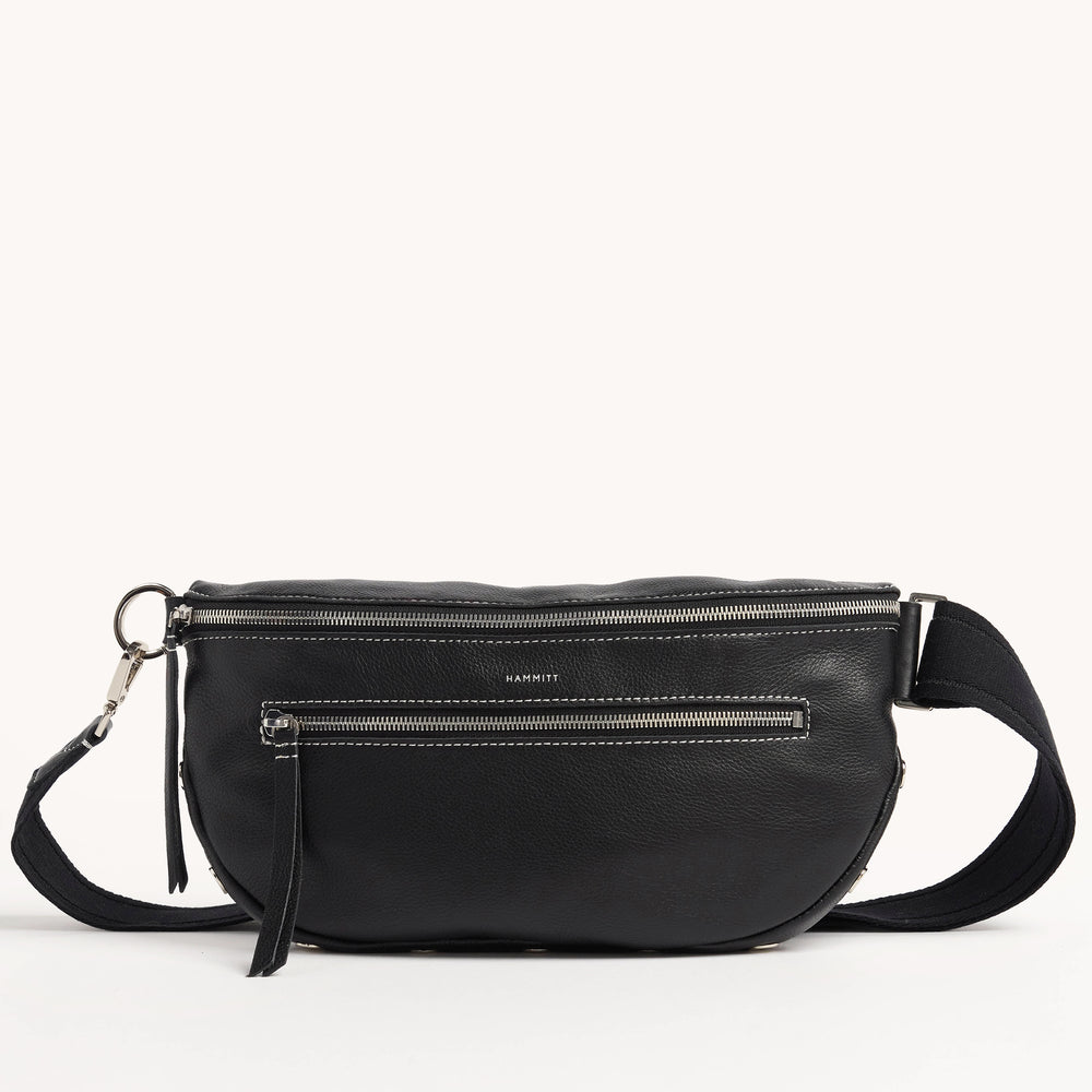 Hammitt | Women's Charles Crossbody Lrg - Tempo Black / Silver