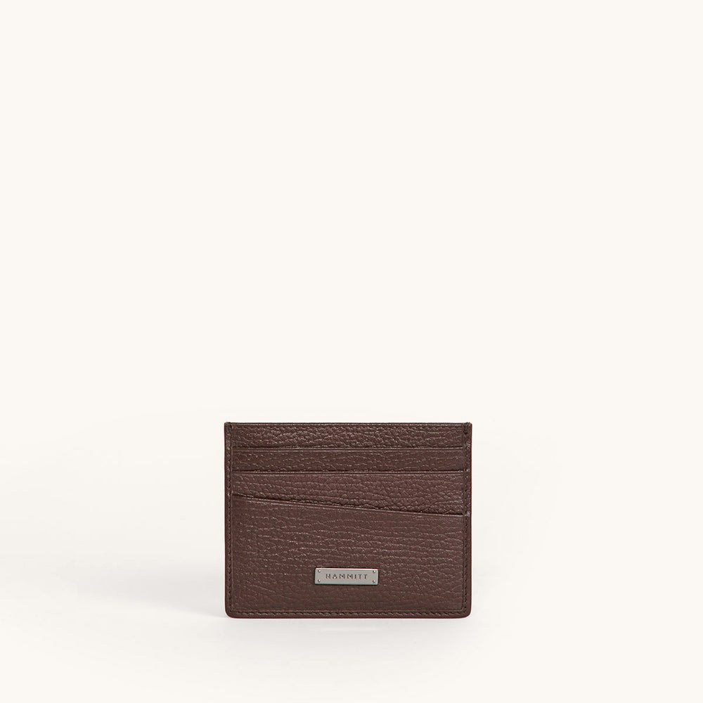 Hammitt | Women's Cambria Card Case - Bourbon / Gunmetal Hammitt | Women's Cambria Card Case - Bourbon / Gunmetal