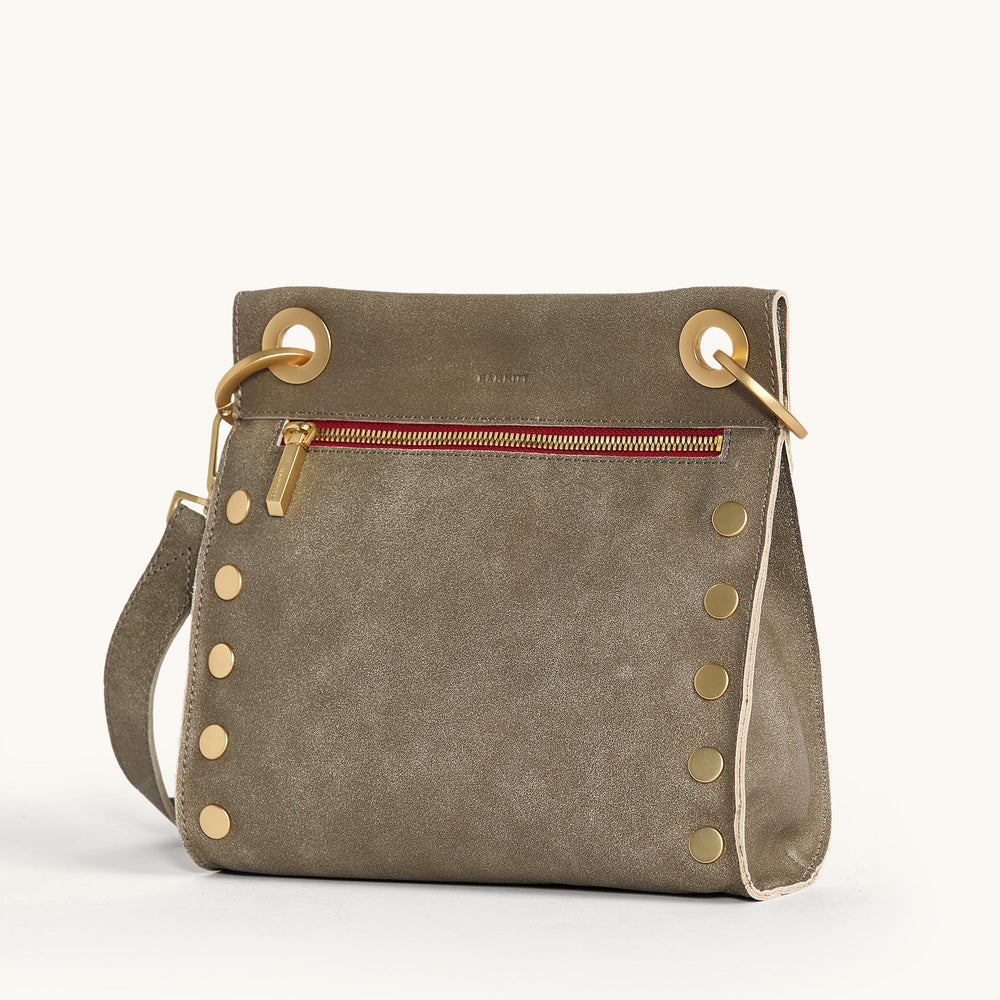 Hammitt | Women's Tony Med - Pewter / Brushed Gold Red Zip