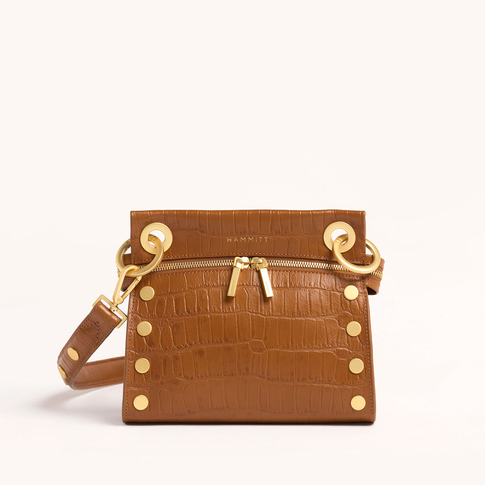 Hammitt | Women's Tony Signature Sml - Canyon Crocco / Brushed Gold