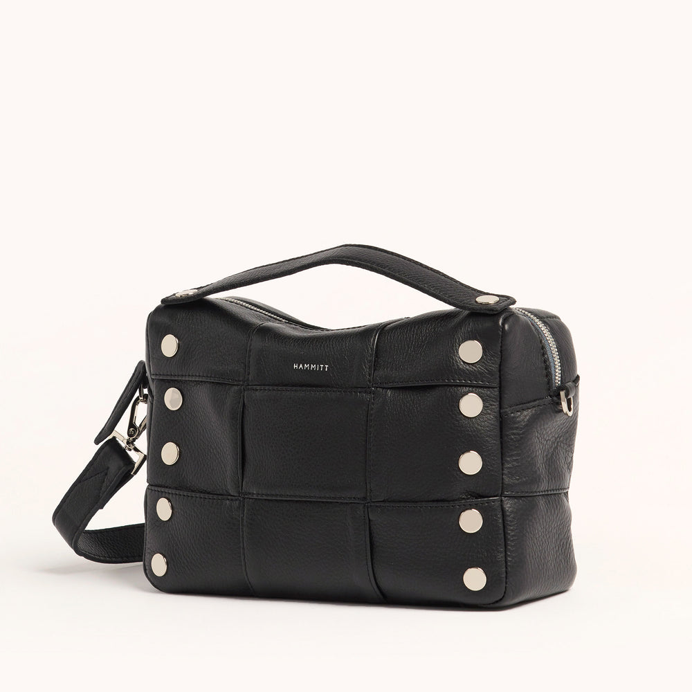 Hammitt | Women's Evan Crossbody Med - Black Weave / Silver