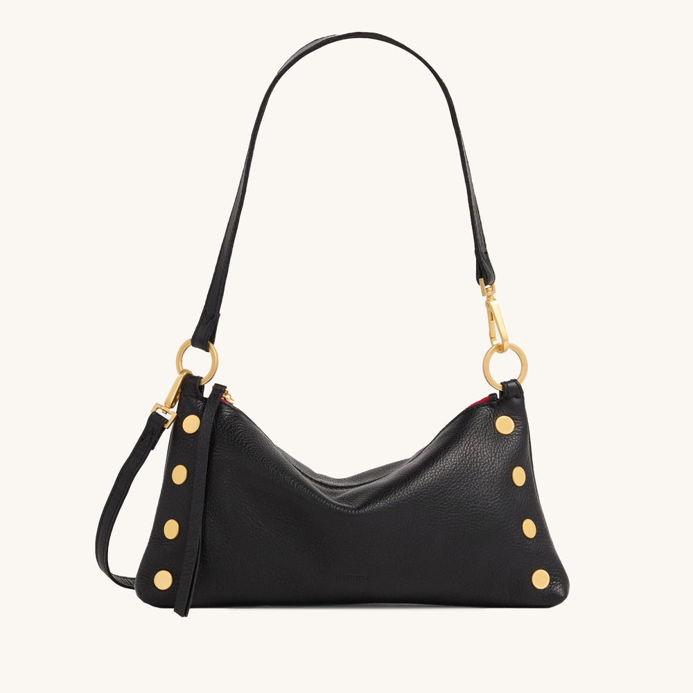 Hammitt | Women's Kyle Sml - Black / Brushed Gold Red Zip
