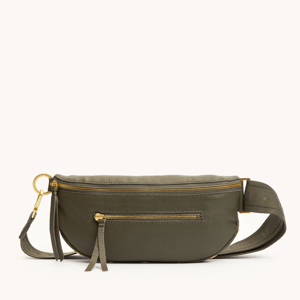 Hammitt | Women's Charles Crossbody Med - Olive / Brushed Gold
