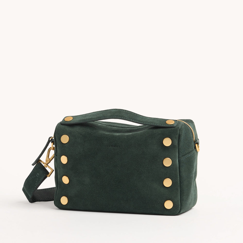 Hammitt | Women's Evan Crossbody Sml - Green Room Suede / Brushed Gold