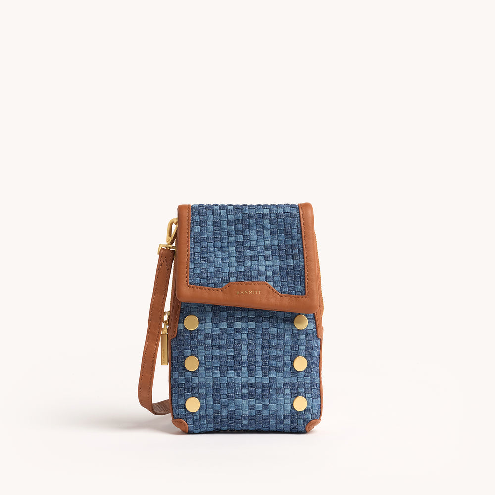 Hammitt | Women's Vip Mobile - Mosaic Denim / Brushed Gold