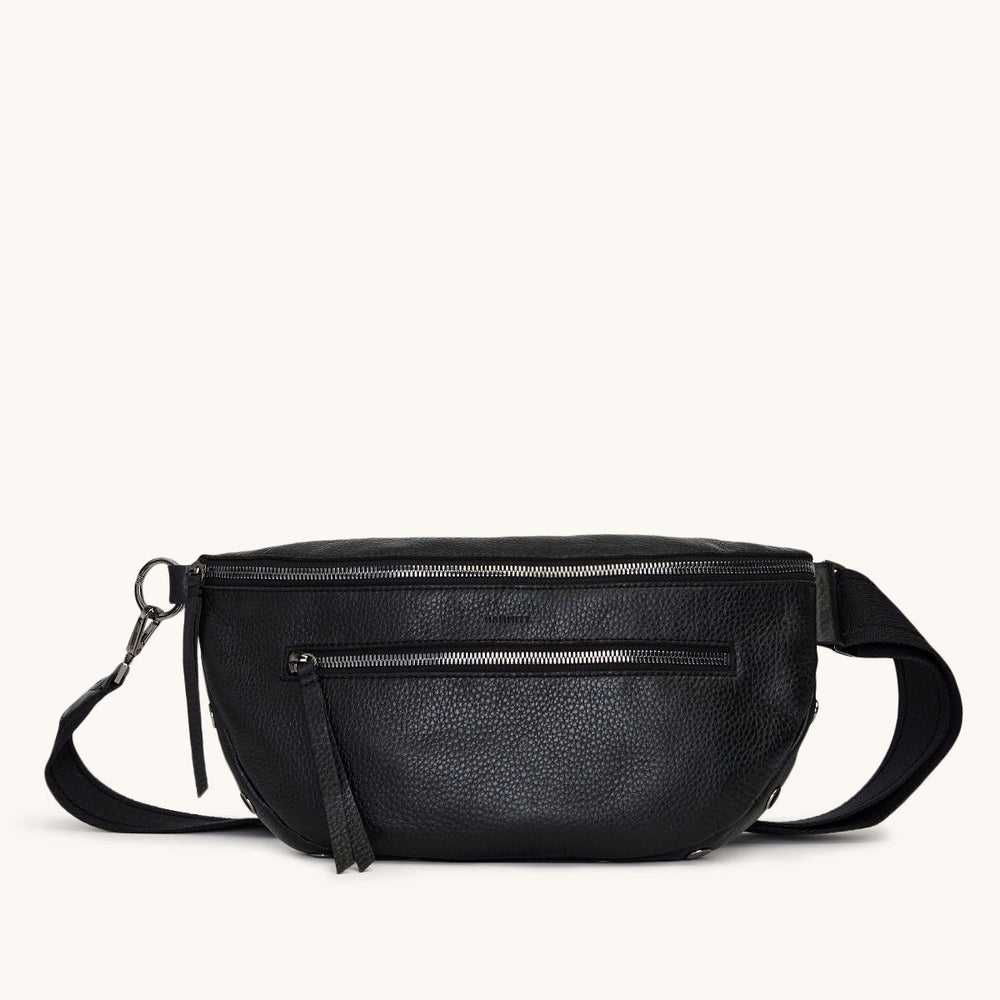 Hammitt | Women's Charles Crossbody Lrg - Black / Gunmetal