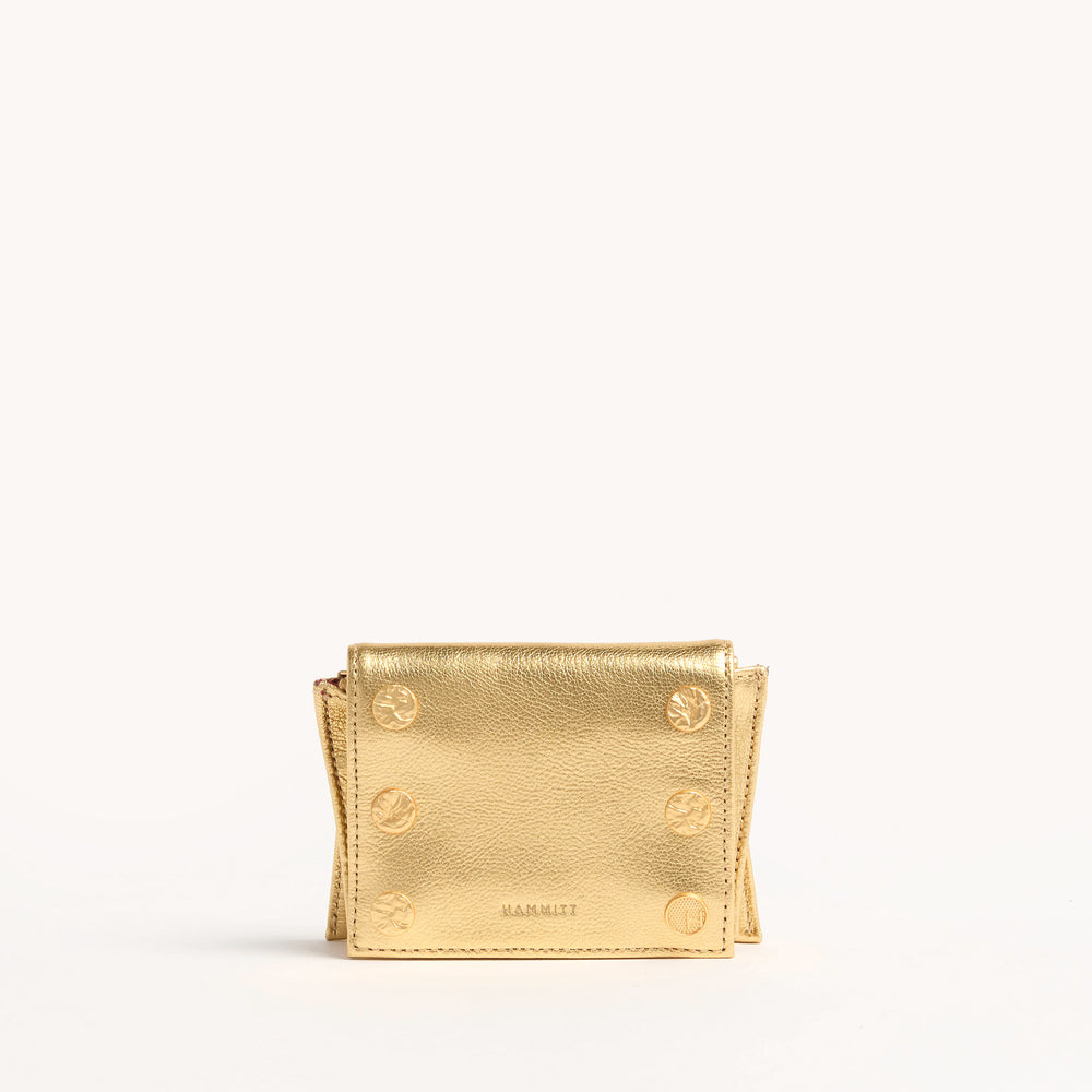 Hammitt | Women's Allen Wallet - Gala Gold / Brushed Gold Hammered Hammitt | Women's Allen Wallet - Gala Gold / Brushed Gold Hammered