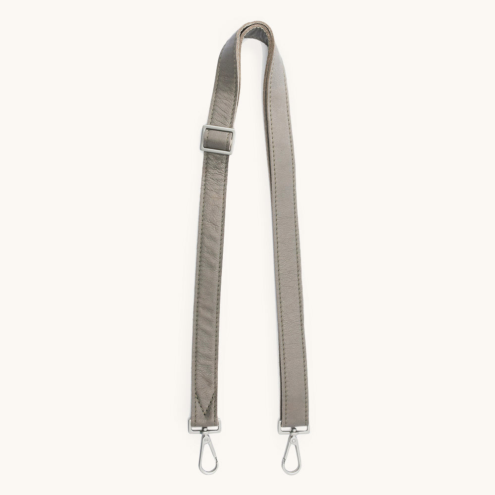 Hammitt | Women's Slider Strap 1 Inch - Pew / Brushed Silver