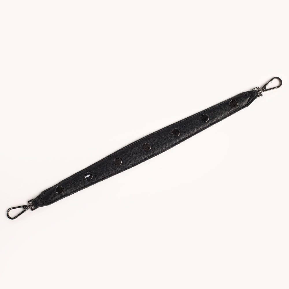 Hammitt | Women's Riveted Shoulder Strap - Black / Gunmetal Hammitt | Women's Riveted Shoulder Strap - Black / Gunmetal