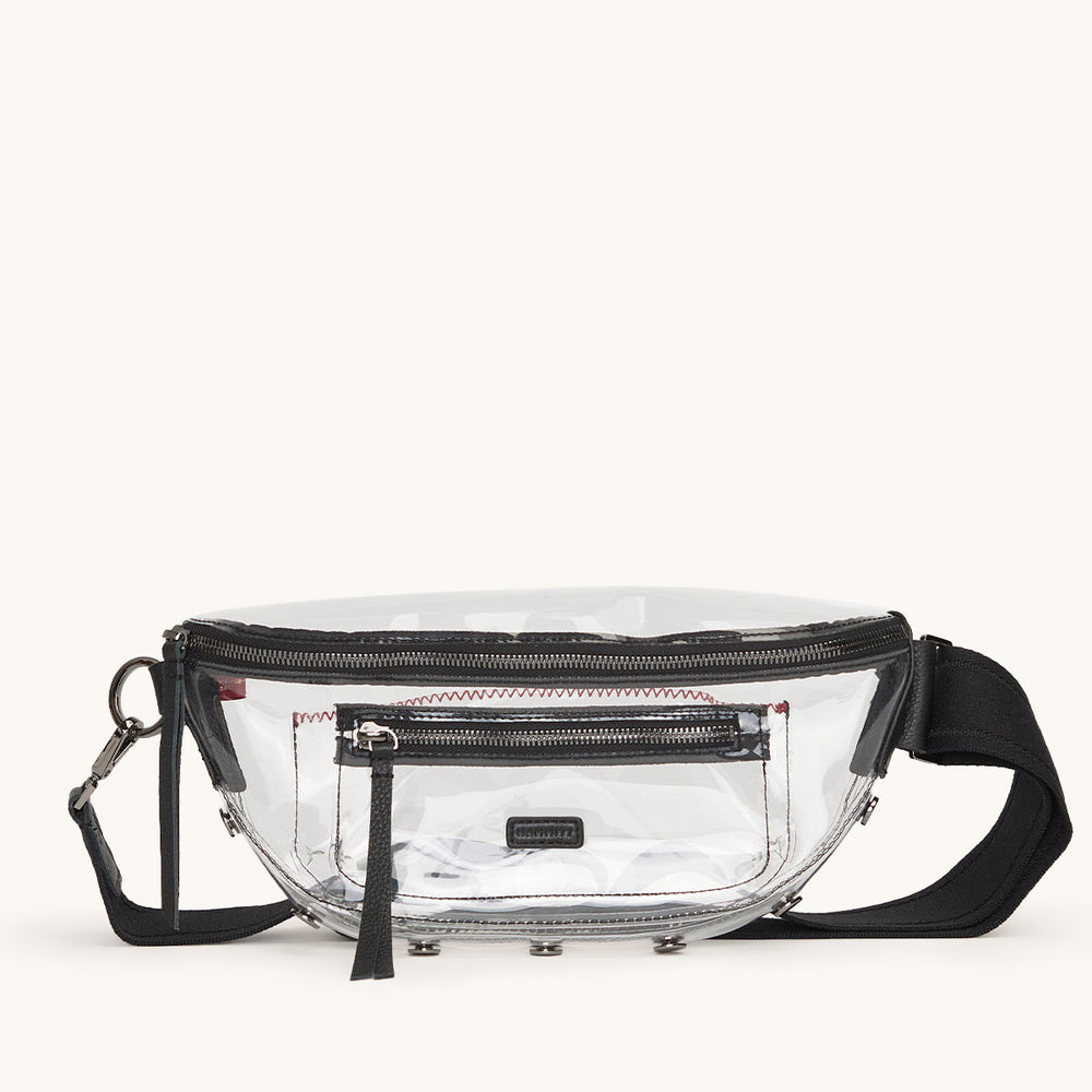 Hammitt | Women's Charles Crossbody Med - Clear Black / Gunmetal